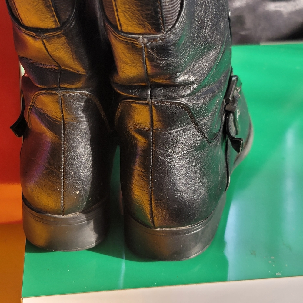 βοΈ Black Leather LIFESTRIDE XPLODE Knee-High Boots βοΈ - Picture 8 of 15